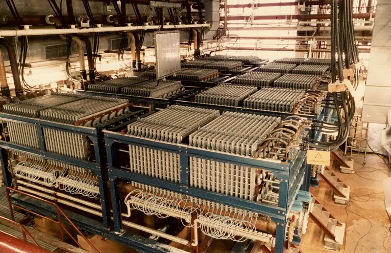 one of the first bm chlor alkali electrolyzers installed